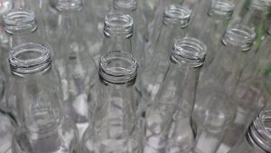 Glass soda bottles