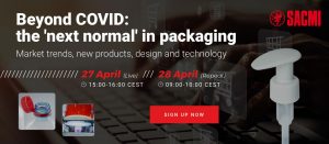 SACMI Webinar on "Beyond COVID - The Next Normal in Packaging" 27 April 2021