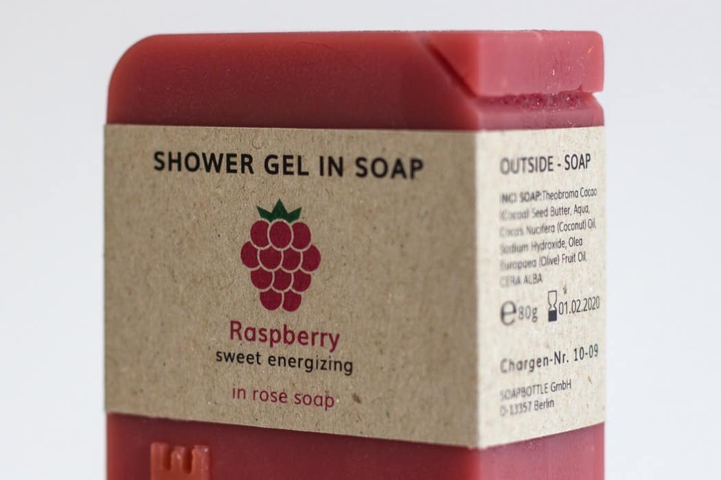 SOAPBOTTLE packaging raspberry fragrance