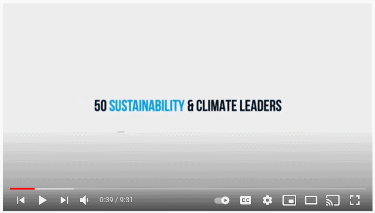 50 Sustainability and Climate Leaders docu-series