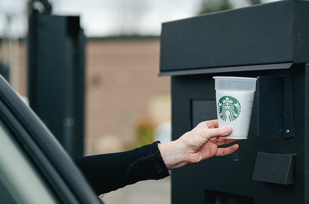 Starbucks reusable cups