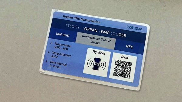 Toppan’s temperature logger label